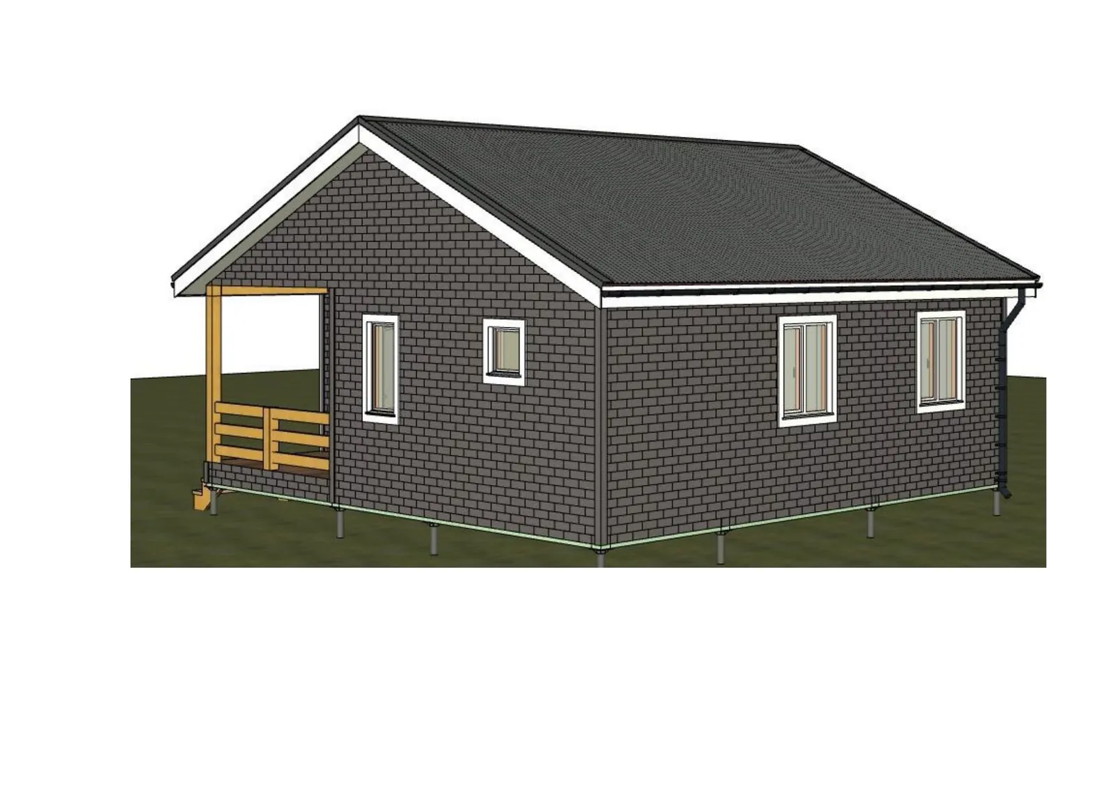 Одноэтажный коттедж Юбилейный