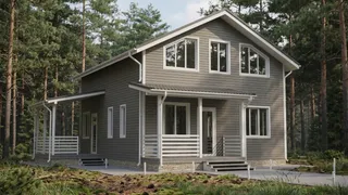 Коттедж с мансардой Варяг