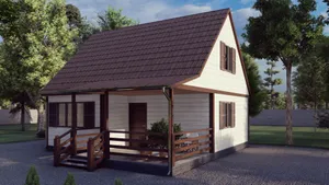 Дачный с мансардой Жемчужина 2