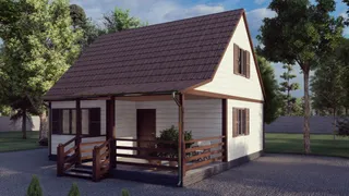 Дачный с мансардой Жемчужина 2