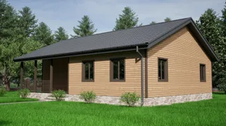 Одноэтажный коттедж Комфорт 1