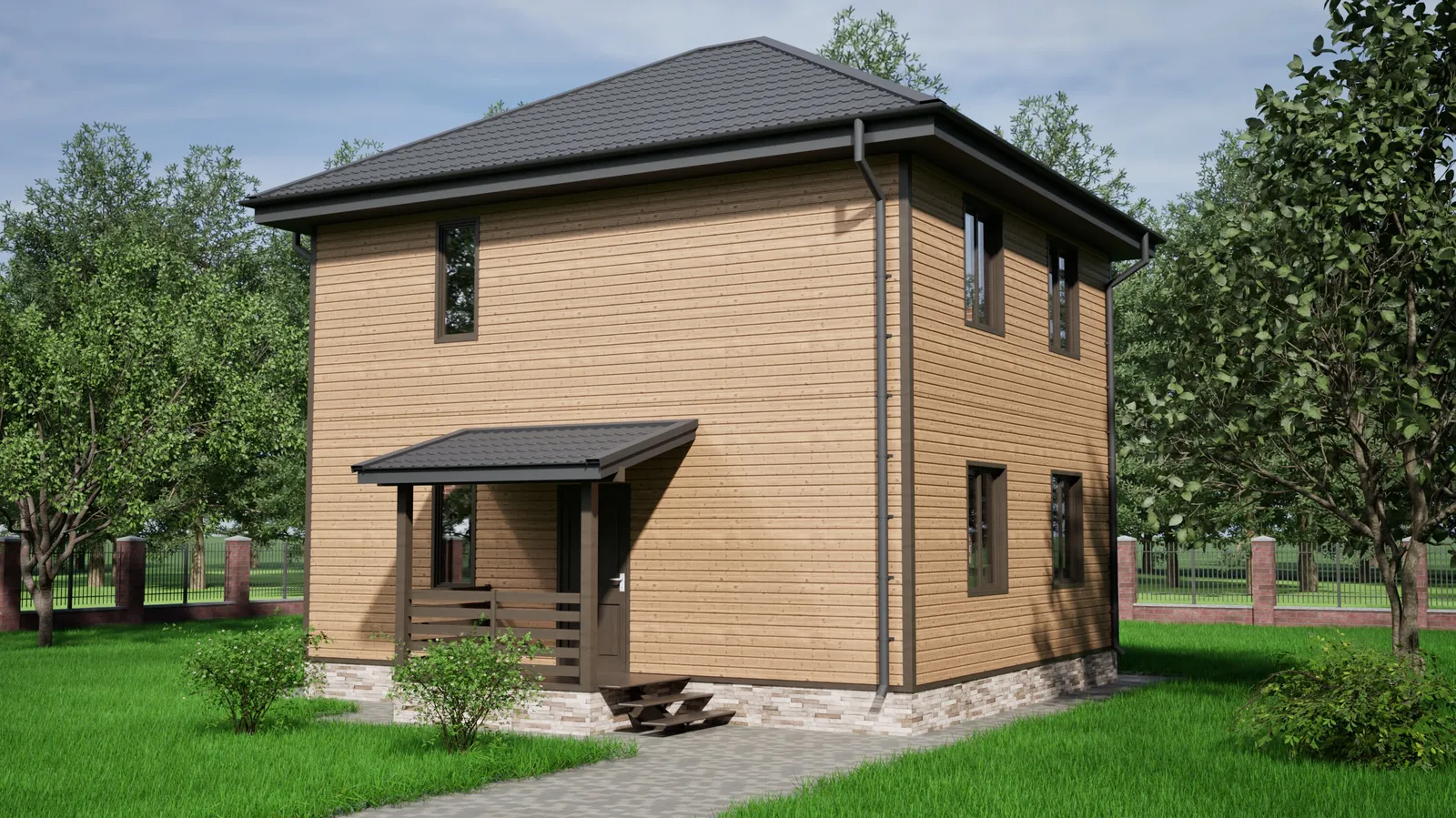 Коттедж двухэтажный Малино