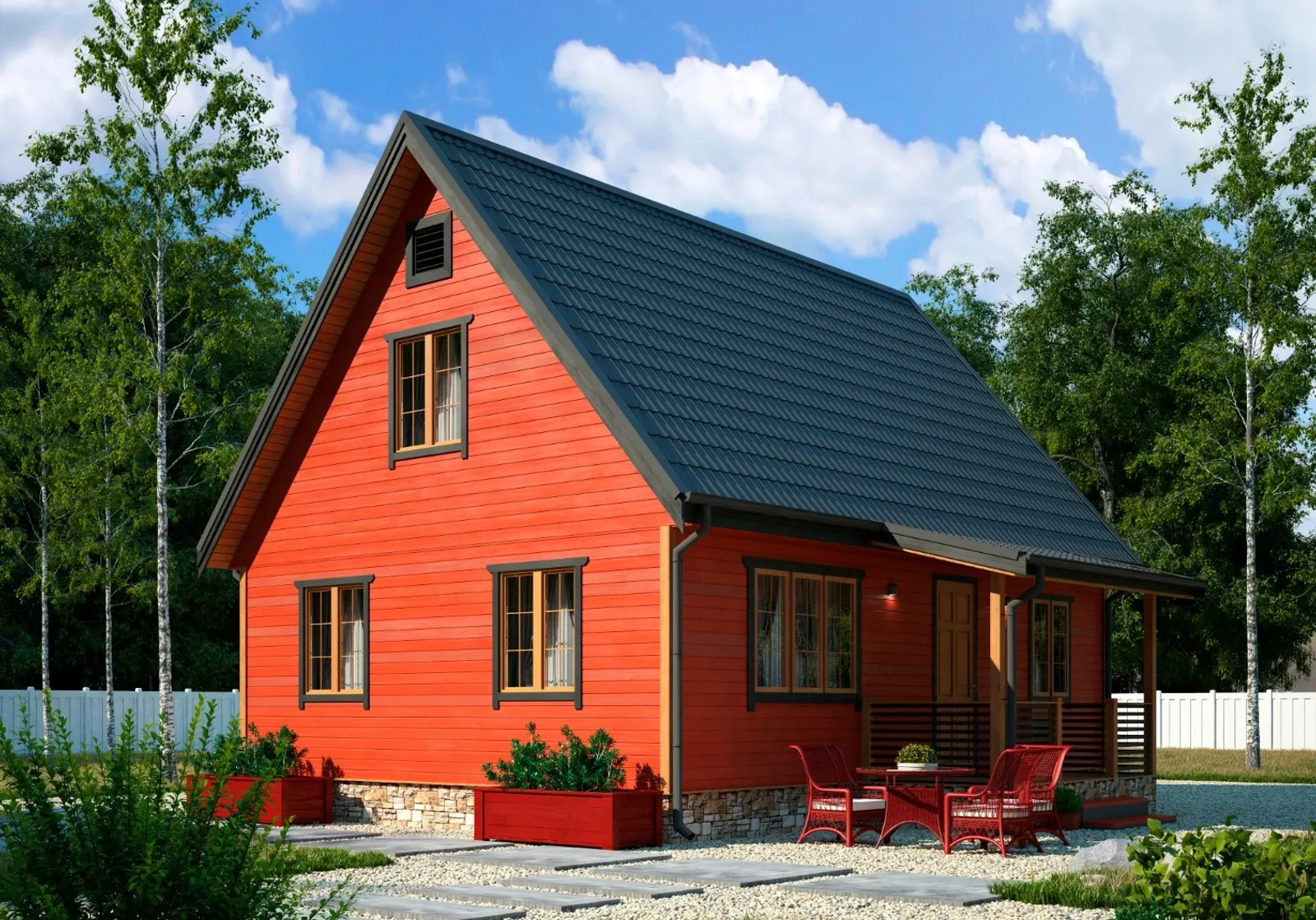 Дачный с мансардой Велес 3