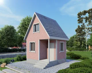 Дачный с мансардой Дача 4х4