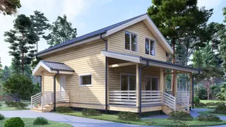 Коттедж с мансардой Ступино