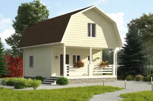 Дачный с мансардой Престиж №2