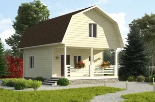 Дачный с мансардой Престиж №2