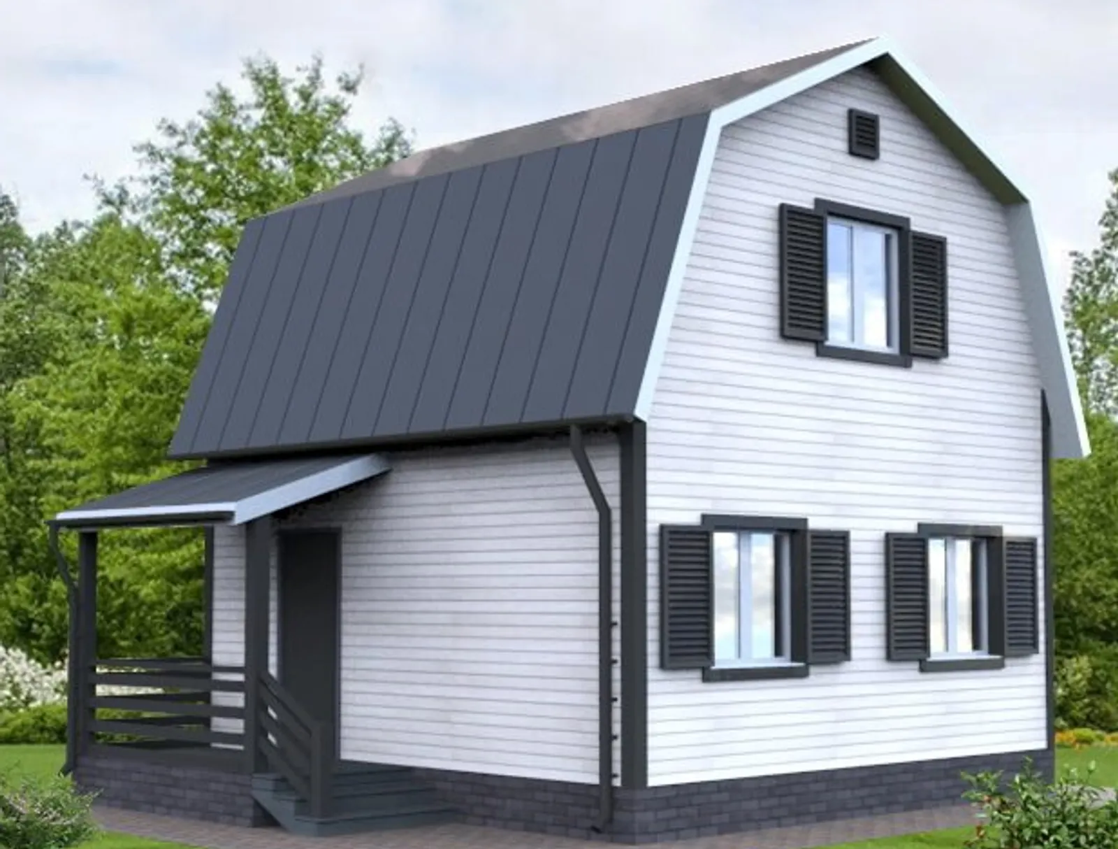 Дачный с мансардой Дача