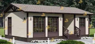 Одноэтажный дачный Радуга