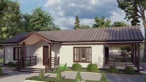 Одноэтажный коттедж Томск 2