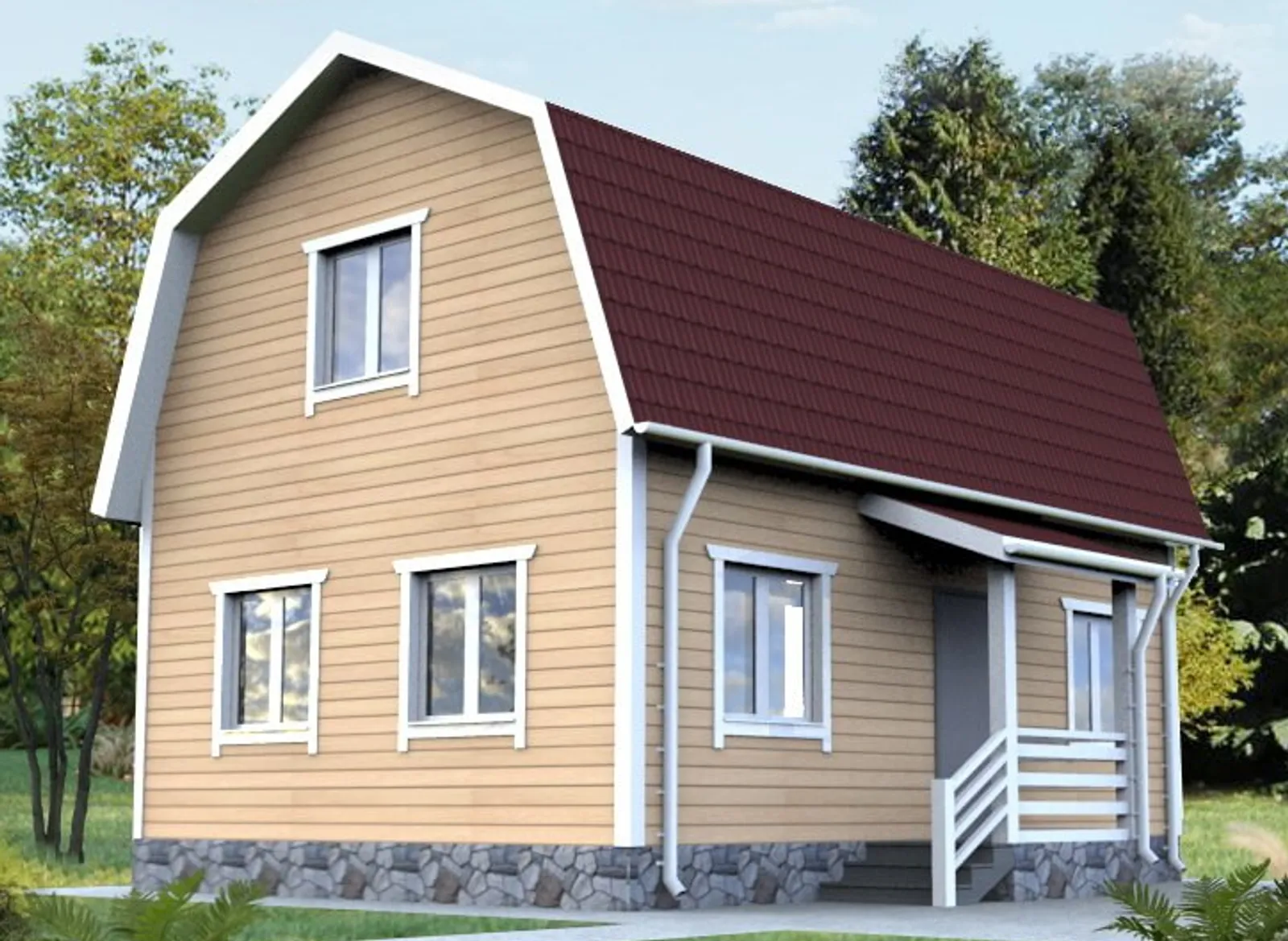 Дачный с мансардой Ясень