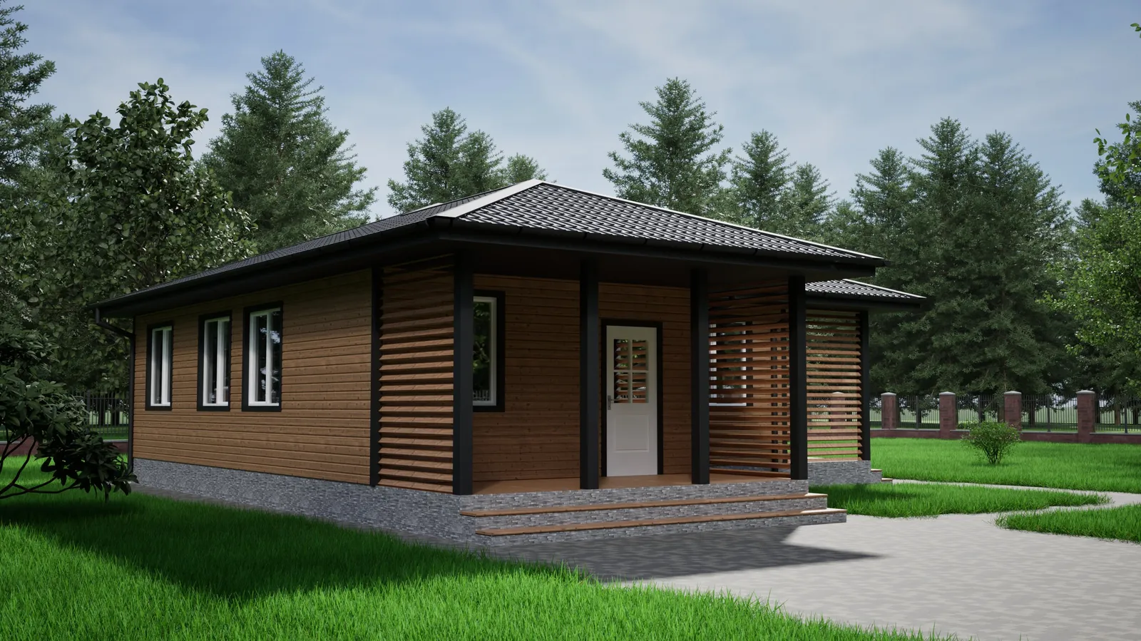 Одноэтажный коттедж Бийск