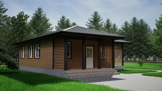 Одноэтажный коттедж Стиляга