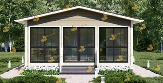 Одноэтажный коттедж Оптима 64