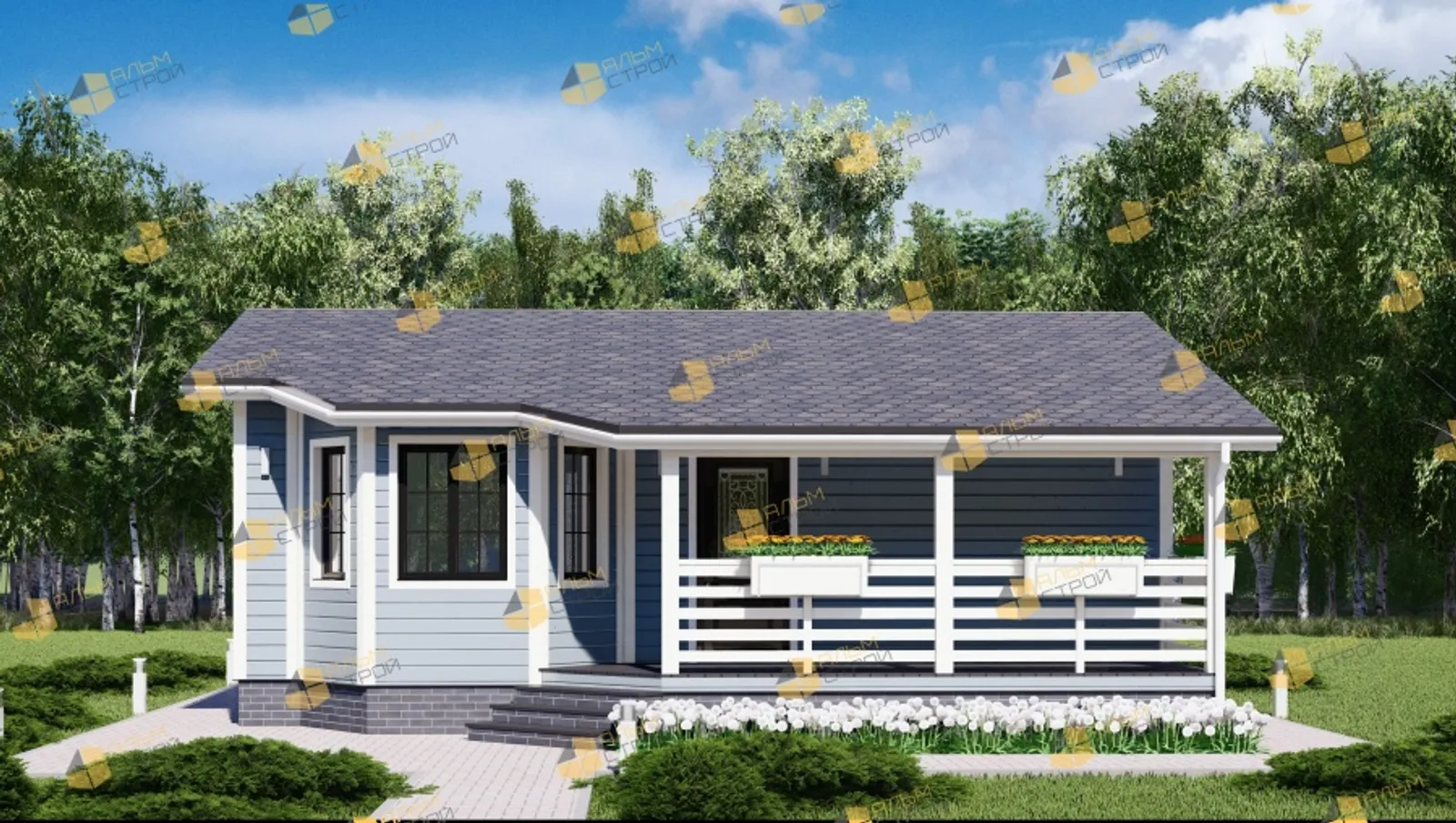 Одноэтажный коттедж Мечтатель