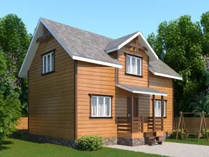 Коттедж с мансардой Подмосковье 1