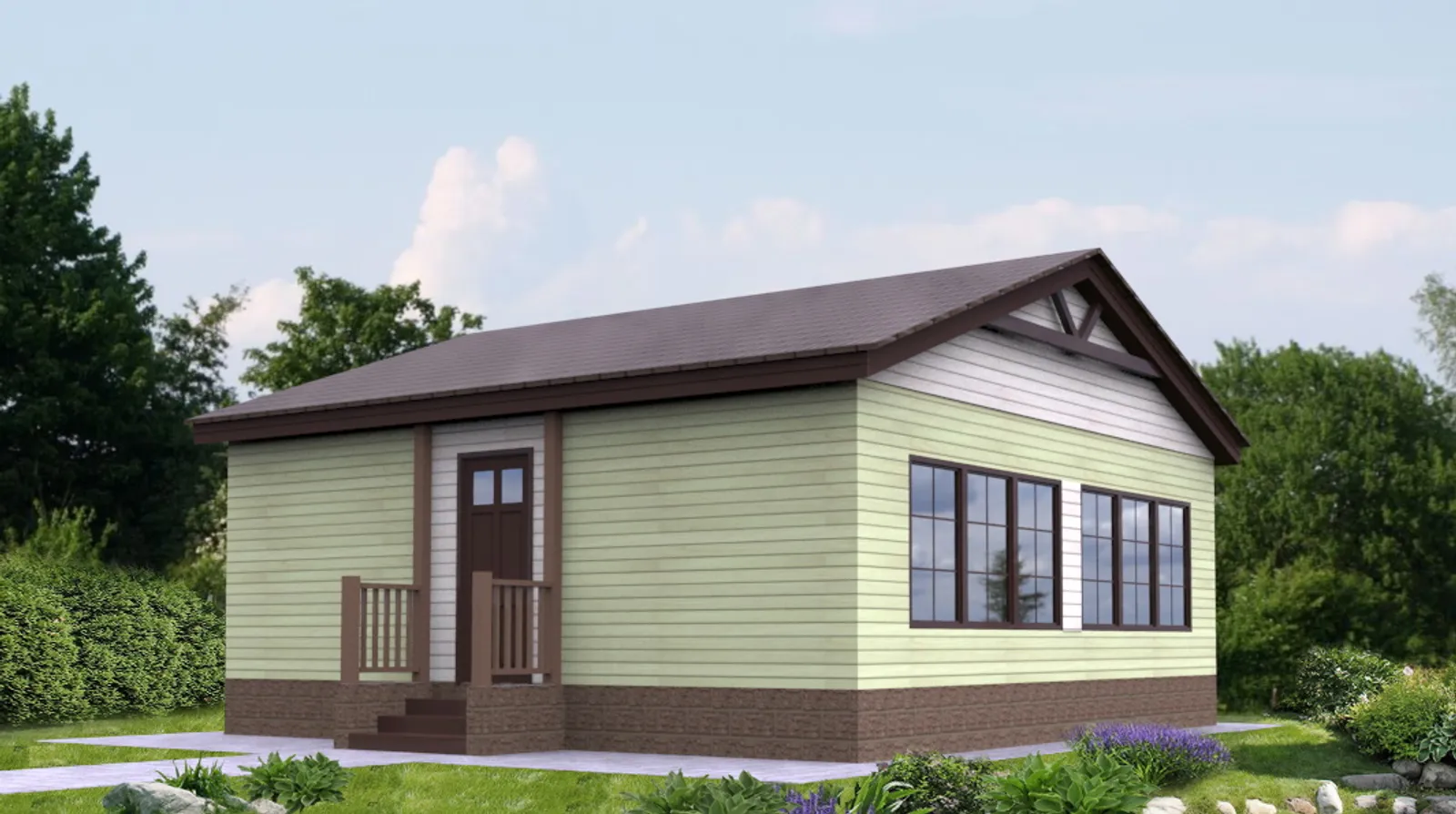 Одноэтажный коттедж Калуга