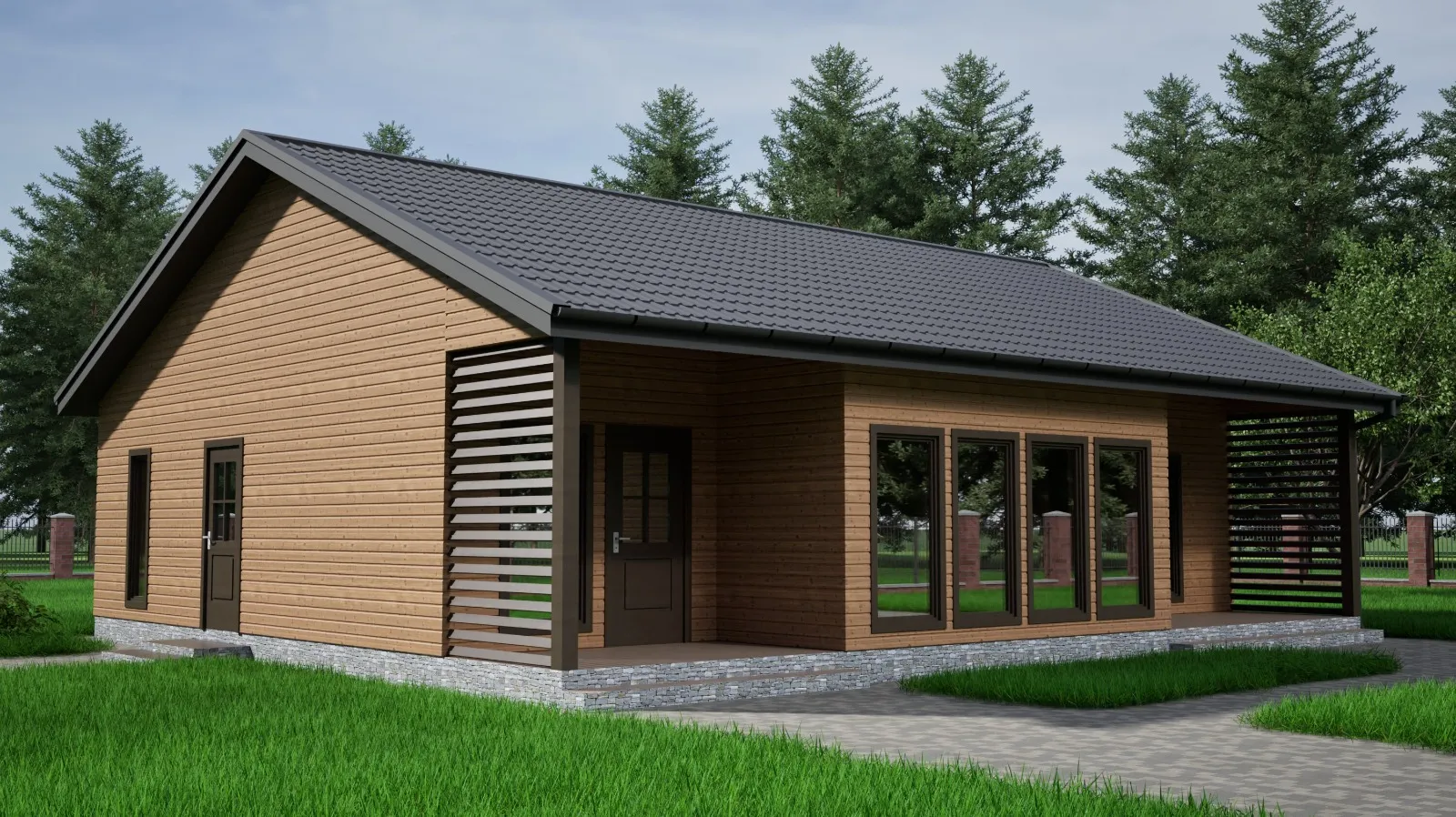 Одноэтажный коттедж Тюмень