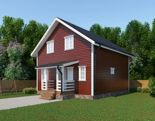 Коттедж с мансардой Растуново