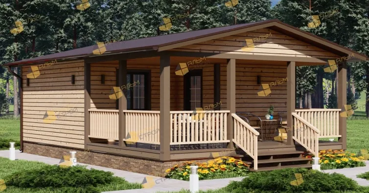 Одноэтажный дачный Беседа