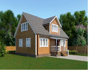 Коттедж с мансардой Терем