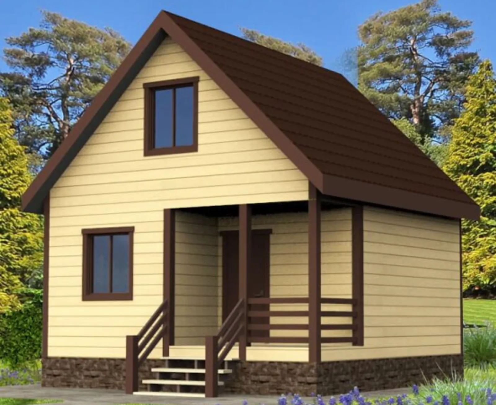 Дачный с мансардой Престиж