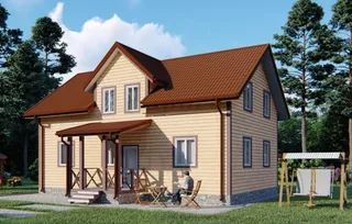 Коттедж с мансардой Дубна