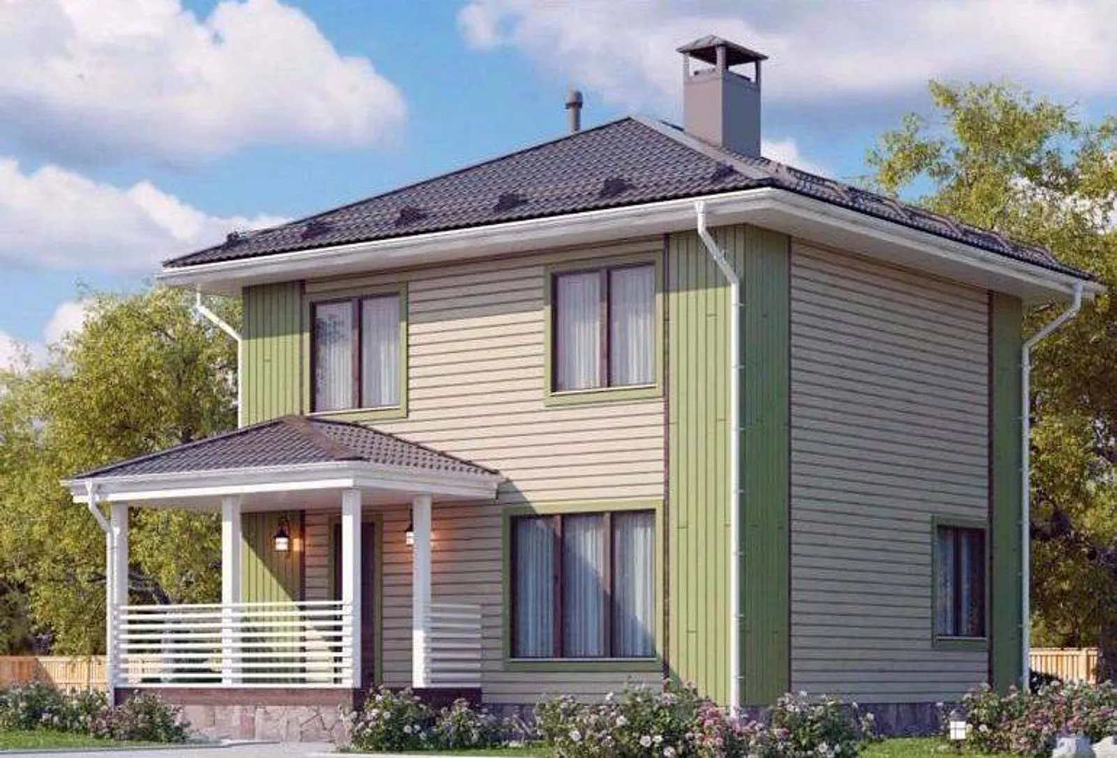 Коттедж двухэтажный Миэль