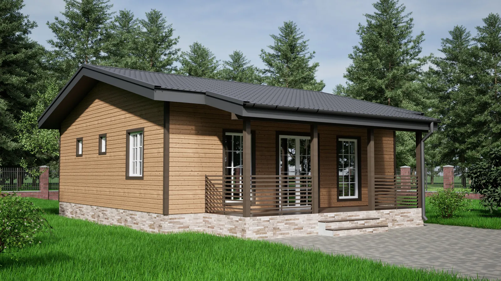 Одноэтажный коттедж Пенза