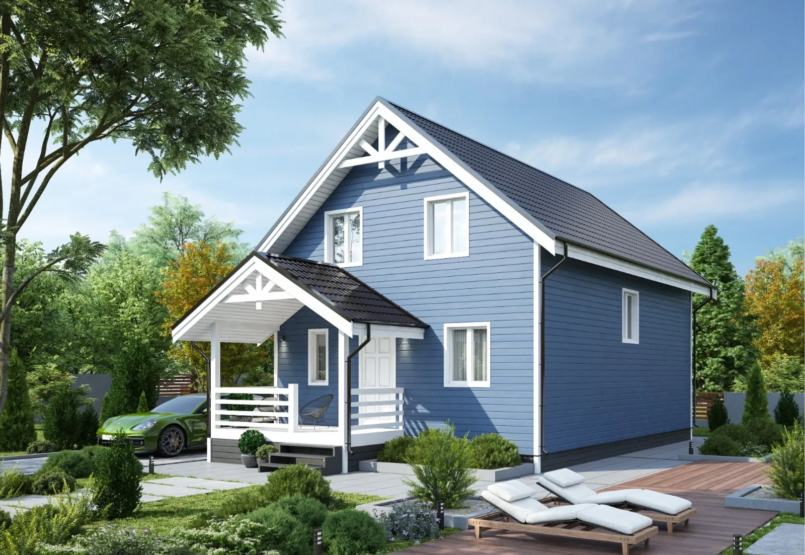 Коттедж с мансардой Растуново 3