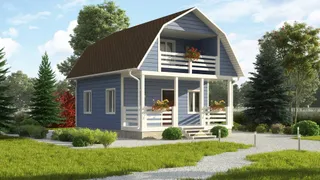 Дачный с мансардой Престиж №5