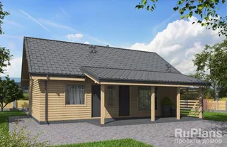 Одноэтажный коттедж Руза