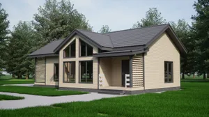 Одноэтажный коттедж Модерн