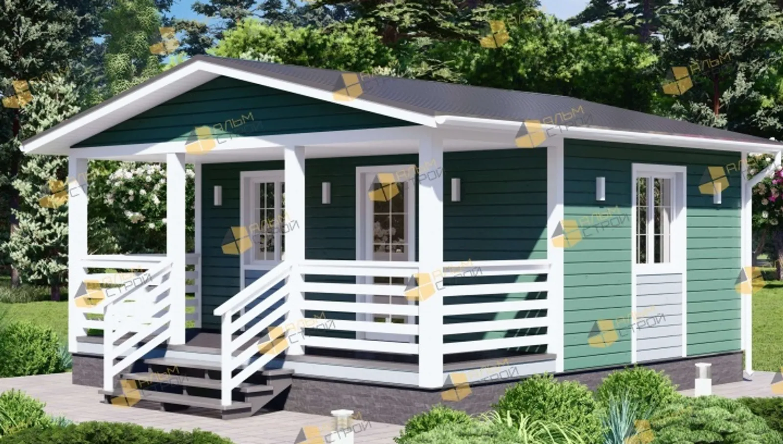 Одноэтажный дачный Ранчо