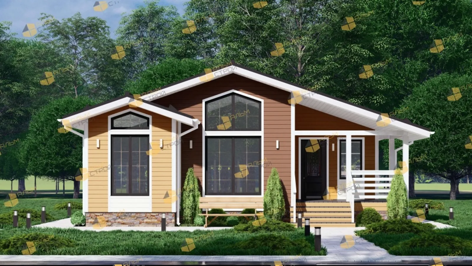 Одноэтажный коттедж Идеал