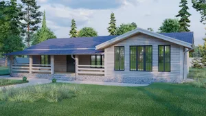 Одноэтажный коттедж Комфорт +