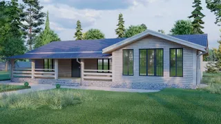 Одноэтажный коттедж Комфорт +