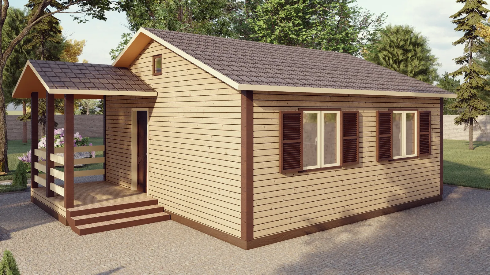 Одноэтажный дачный Бастион