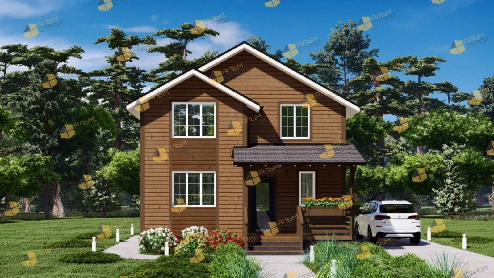 Коттедж с мансардой Уют