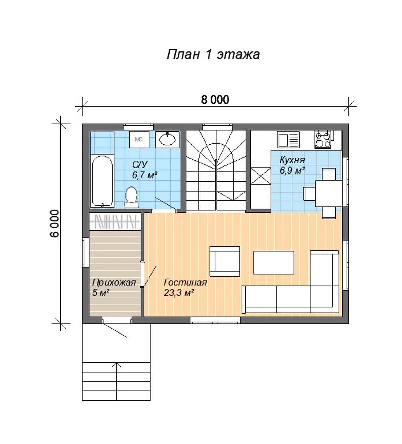 Дачный с мансардой Фантастика