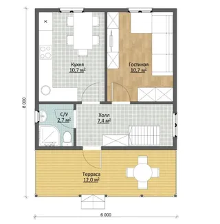 Дачный с мансардой Велес 2