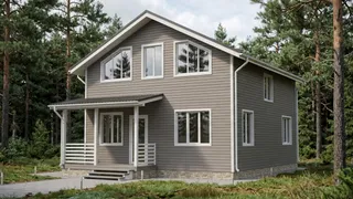 Коттедж с мансардой Варяг