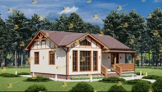 Одноэтажный коттедж Михнево