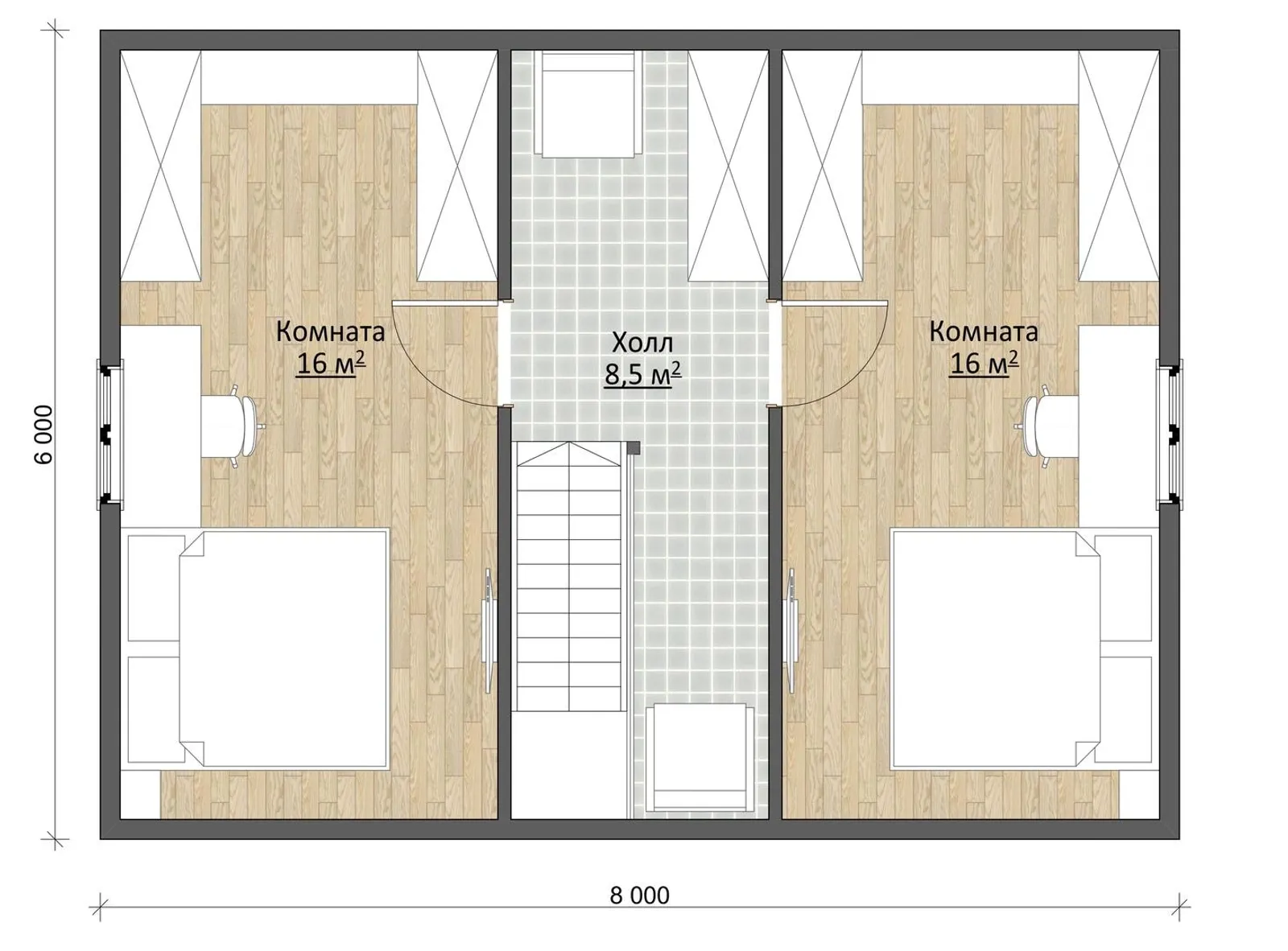 Дачный с мансардой Лесник