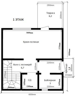 Коттедж двухэтажный Миэль