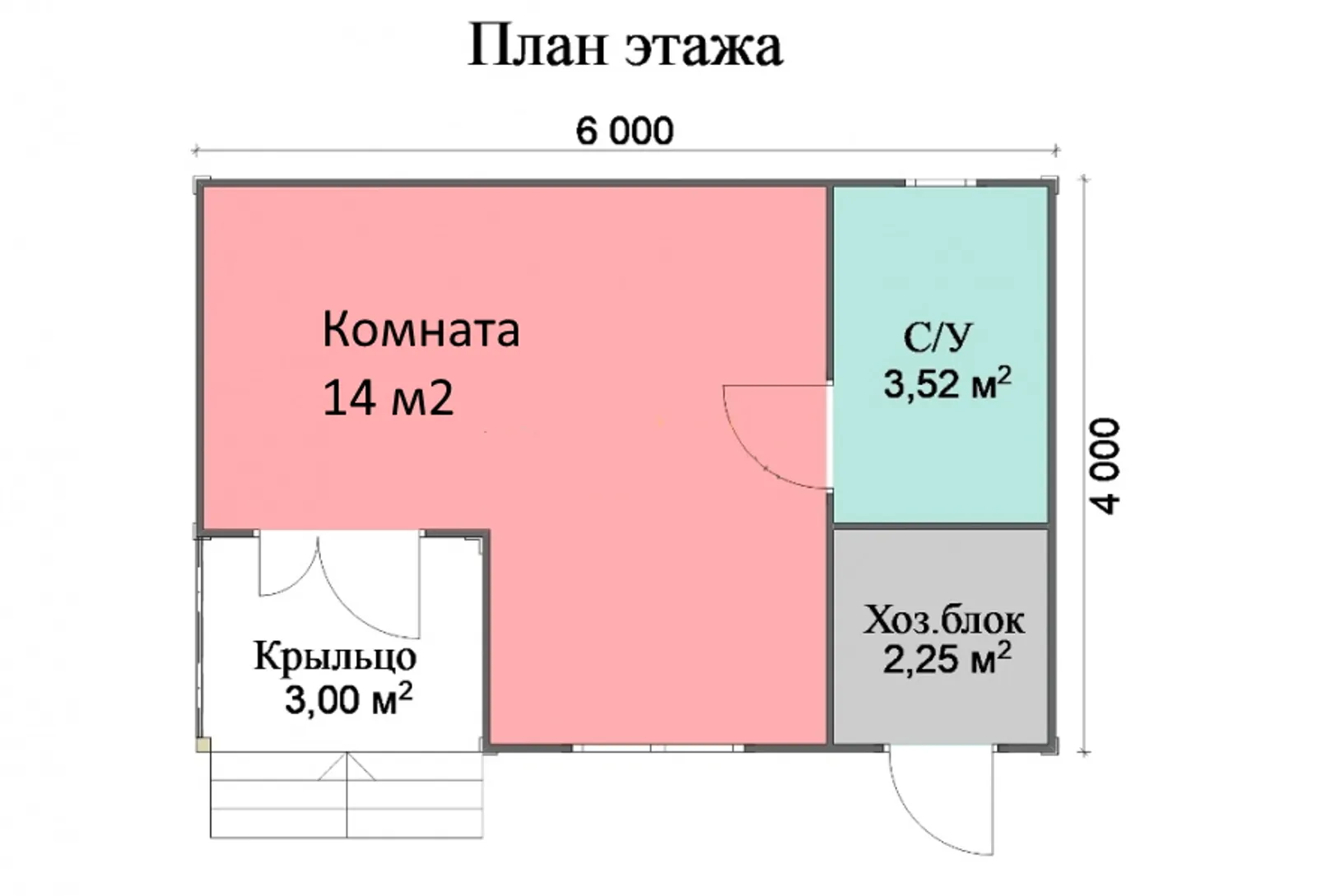 Одноэтажный дачный Кроха