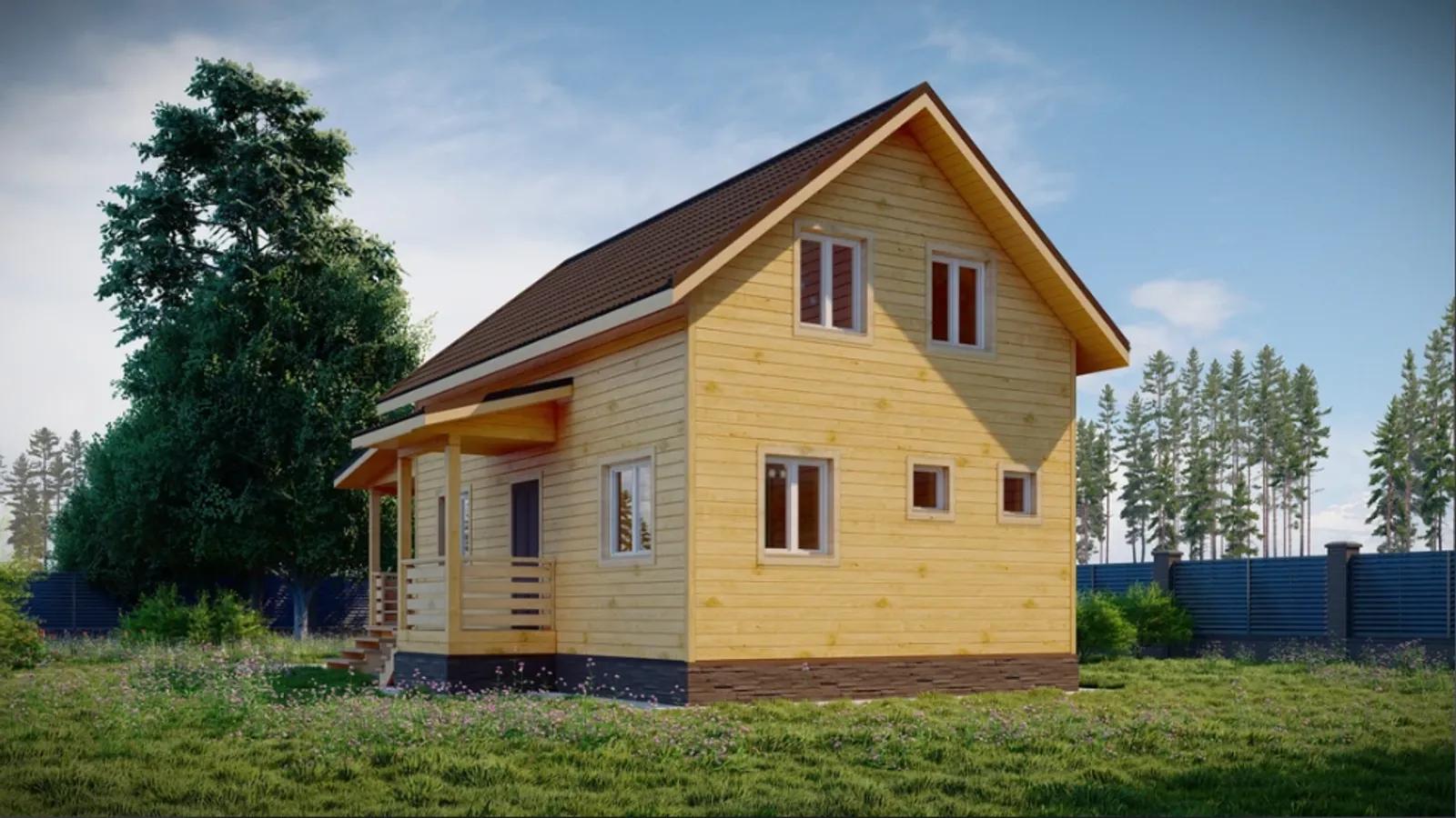 Коттедж с мансардой Подольск