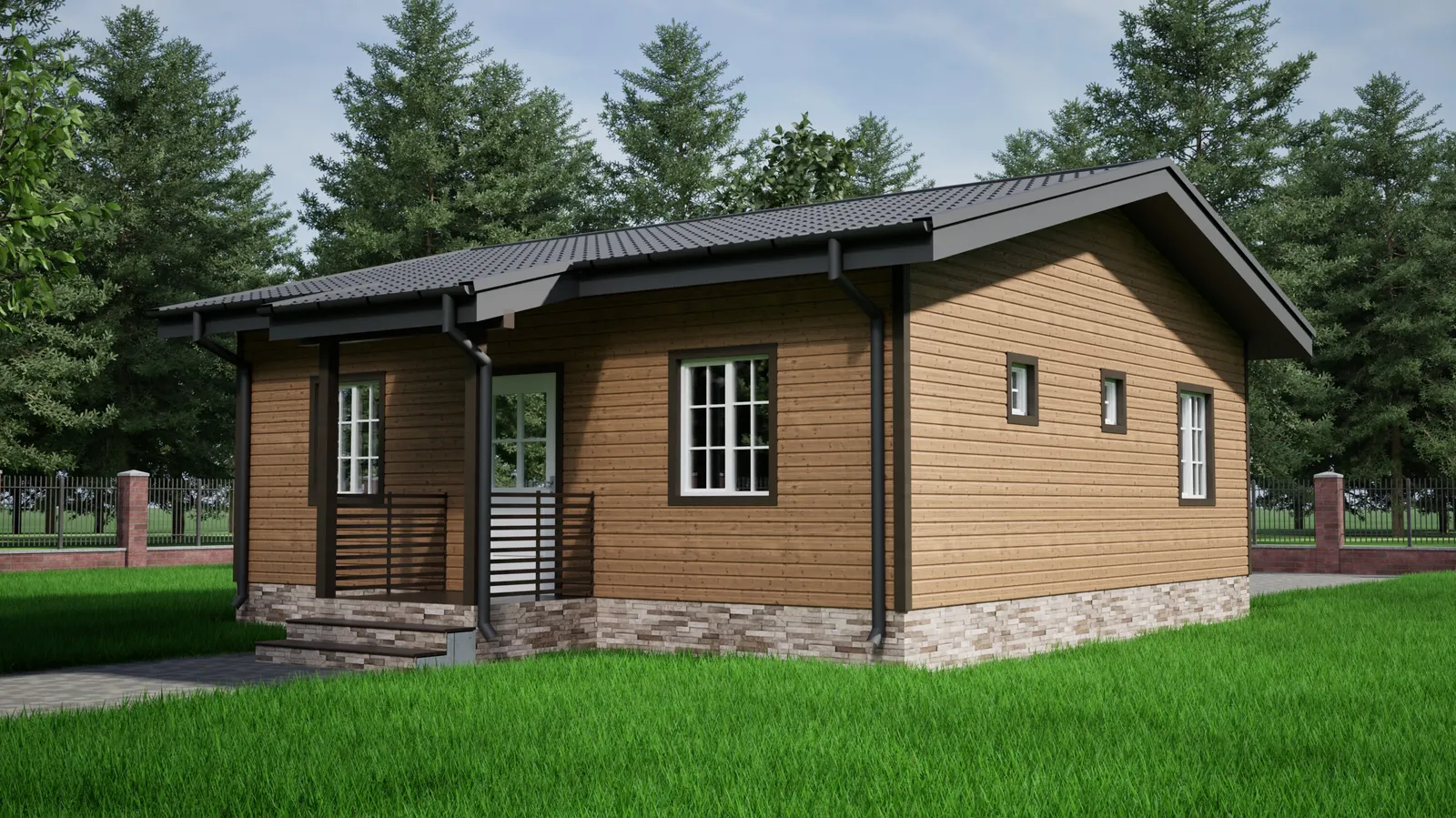 Одноэтажный коттедж Пенза