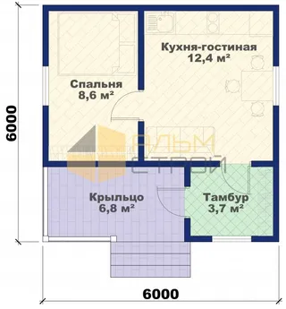 Одноэтажный дачный Фрегат