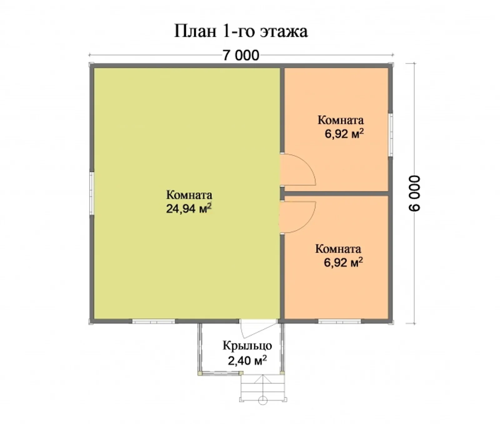 Одноэтажный дачный Фазенда